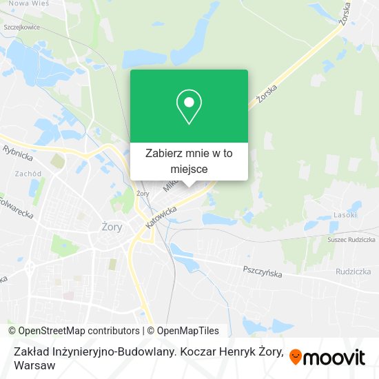 Mapa Zakład Inżynieryjno-Budowlany. Koczar Henryk Żory