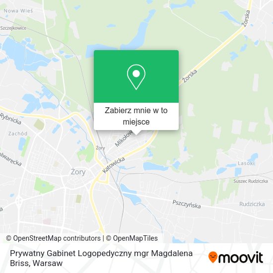 Mapa Prywatny Gabinet Logopedyczny mgr Magdalena Briss