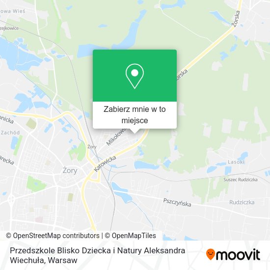 Mapa Przedszkole Blisko Dziecka i Natury Aleksandra Wiechuła