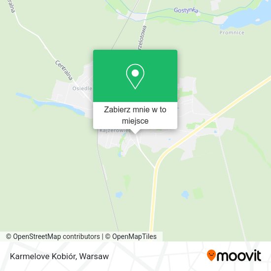 Mapa Karmelove Kobiór