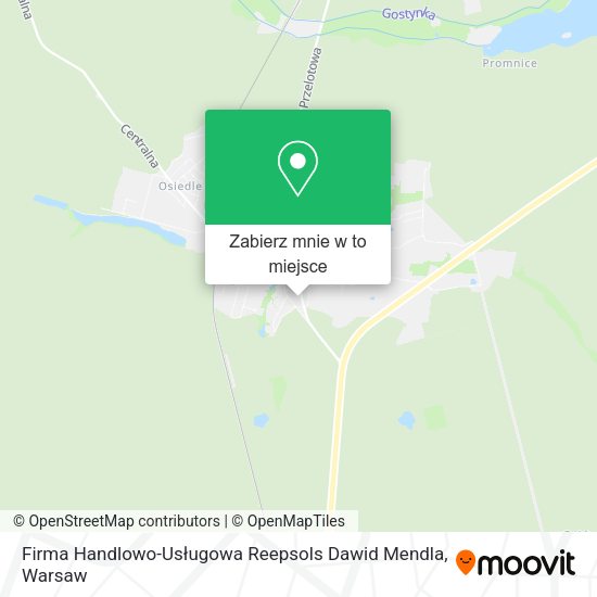 Mapa Firma Handlowo-Usługowa Reepsols Dawid Mendla