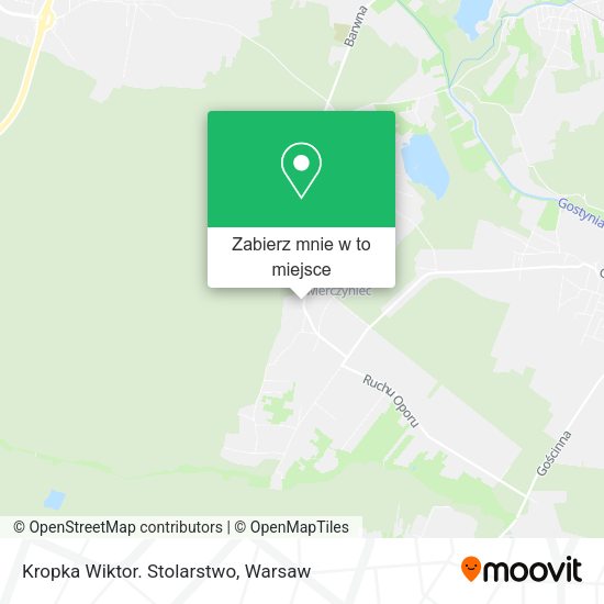 Mapa Kropka Wiktor. Stolarstwo