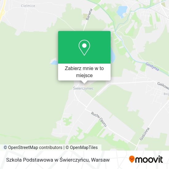 Mapa Szkoła Podstawowa w Świerczyńcu