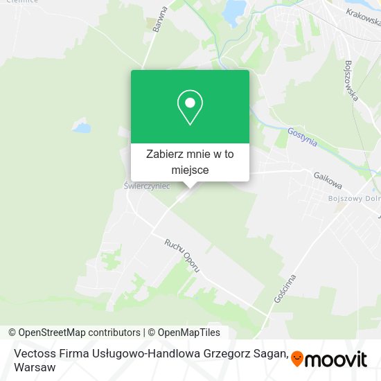 Mapa Vectoss Firma Usługowo-Handlowa Grzegorz Sagan