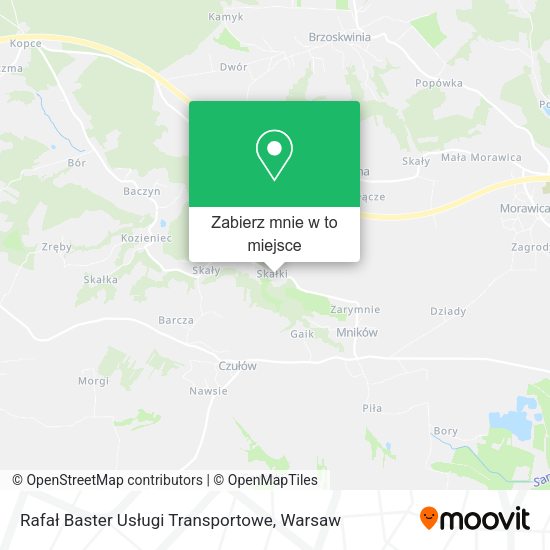 Mapa Rafał Baster Usługi Transportowe