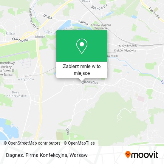 Mapa Dagnez. Firma Konfekcyjna