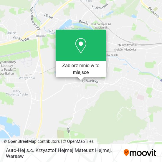 Mapa Auto-Hej s.c. Krzysztof Hejmej Mateusz Hejmej