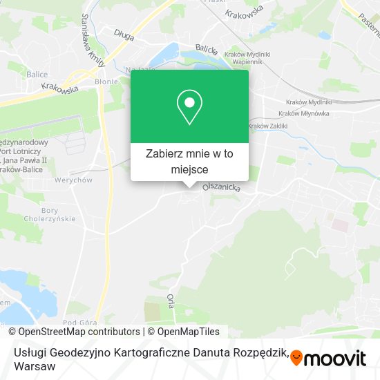 Mapa Usługi Geodezyjno Kartograficzne Danuta Rozpędzik