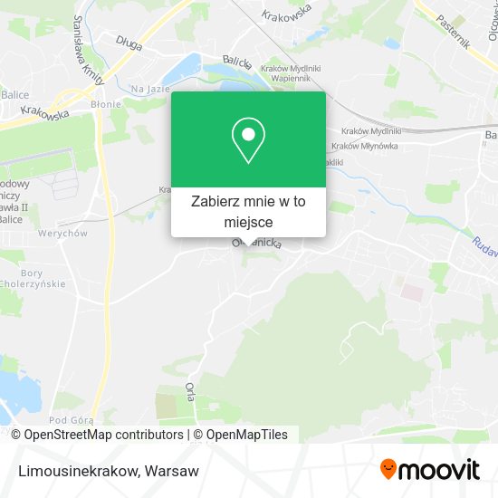 Mapa Limousinekrakow