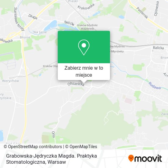 Mapa Grabowska-Jędryczka Magda. Praktyka Stomatologiczna