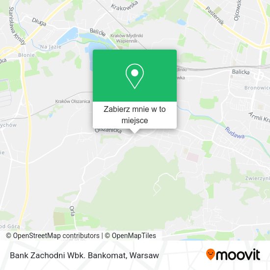 Mapa Bank Zachodni Wbk. Bankomat