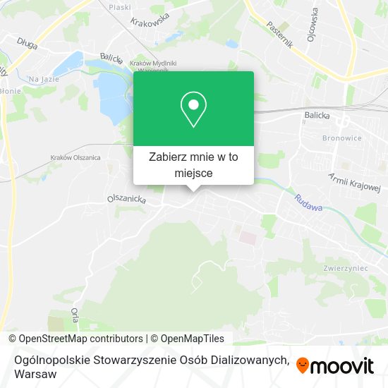 Mapa Ogólnopolskie Stowarzyszenie Osób Dializowanych