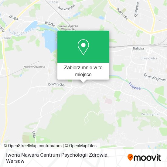 Mapa Iwona Nawara Centrum Psychologii Zdrowia