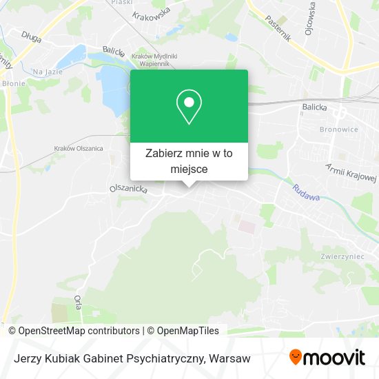 Mapa Jerzy Kubiak Gabinet Psychiatryczny