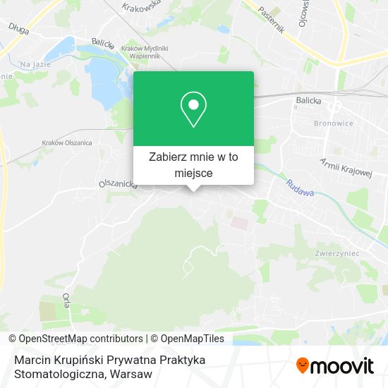 Mapa Marcin Krupiński Prywatna Praktyka Stomatologiczna