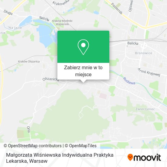 Mapa Małgorzata Wiśniewska Indywidualna Praktyka Lekarska