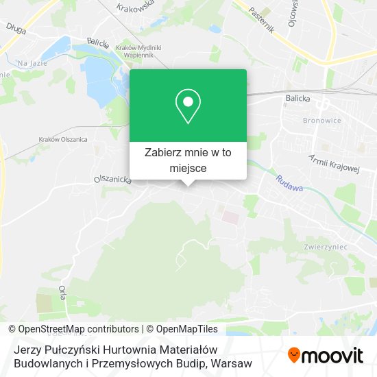 Mapa Jerzy Pułczyński Hurtownia Materiałów Budowlanych i Przemysłowych Budip