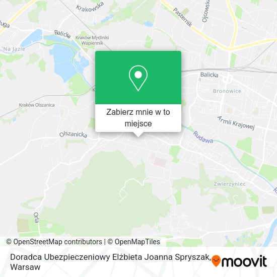 Mapa Doradca Ubezpieczeniowy Elżbieta Joanna Spryszak