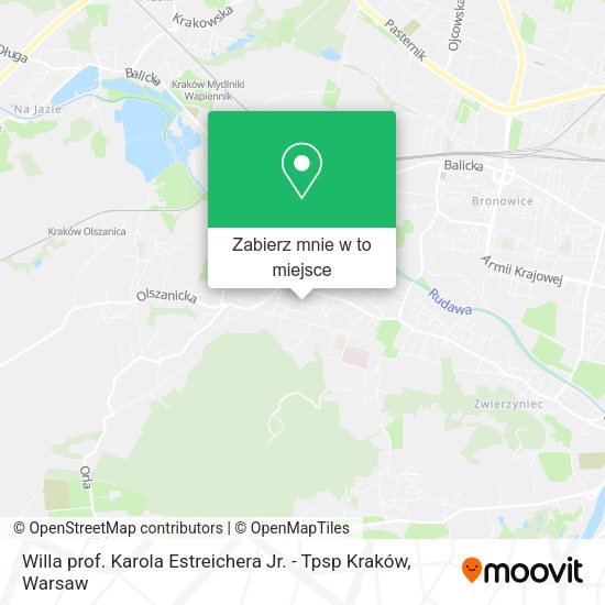 Mapa Willa prof. Karola Estreichera Jr. - Tpsp Kraków