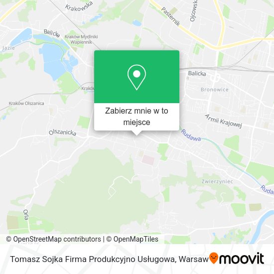 Mapa Tomasz Sojka Firma Produkcyjno Usługowa