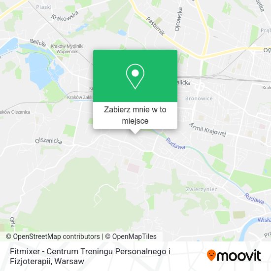 Mapa Fitmixer - Centrum Treningu Personalnego i Fizjoterapii