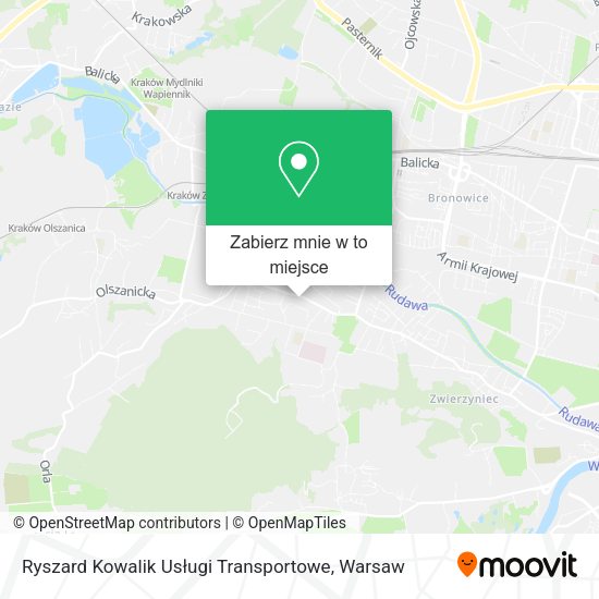 Mapa Ryszard Kowalik Usługi Transportowe