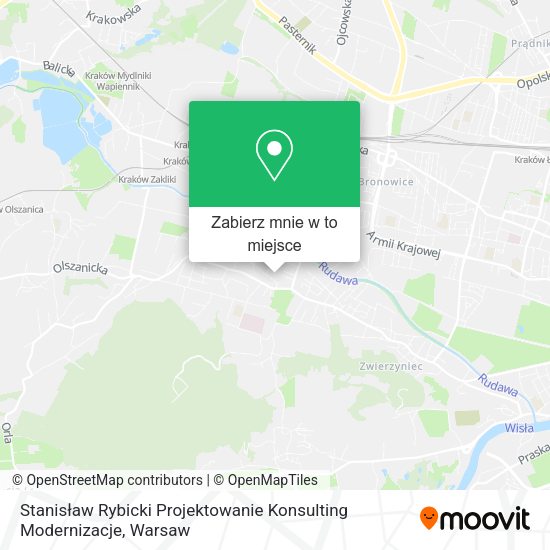 Mapa Stanisław Rybicki Projektowanie Konsulting Modernizacje