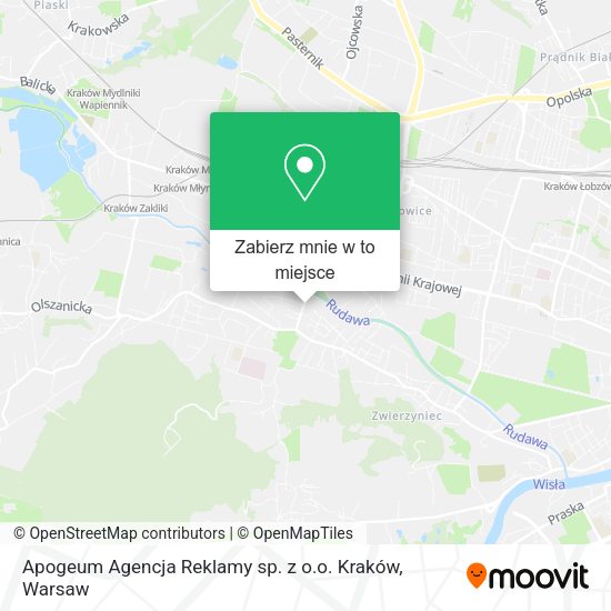 Mapa Apogeum Agencja Reklamy sp. z o.o. Kraków