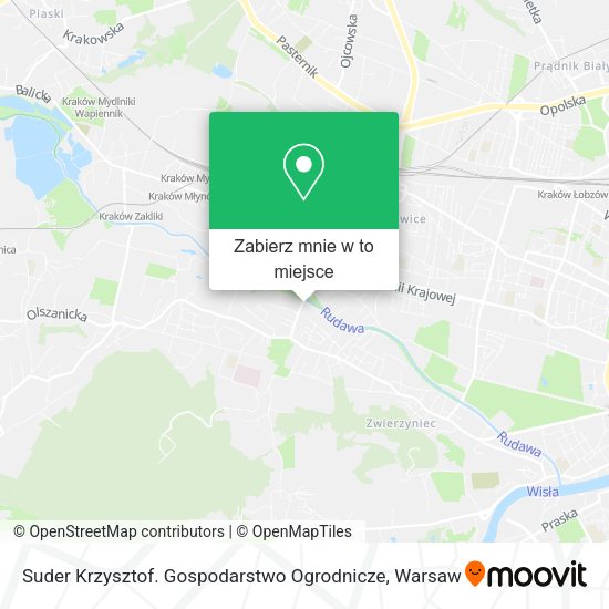 Mapa Suder Krzysztof. Gospodarstwo Ogrodnicze