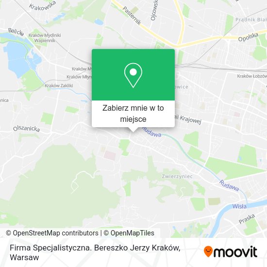 Mapa Firma Specjalistyczna. Bereszko Jerzy Kraków