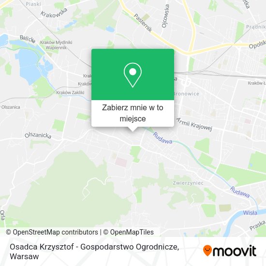 Mapa Osadca Krzysztof - Gospodarstwo Ogrodnicze