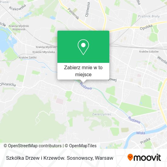 Mapa Szkółka Drzew i Krzewów. Sosnowscy