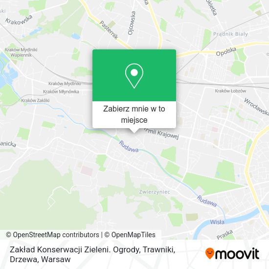 Mapa Zakład Konserwacji Zieleni. Ogrody, Trawniki, Drzewa