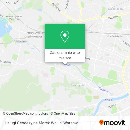 Mapa Usługi Geodezyjne Marek Wallis