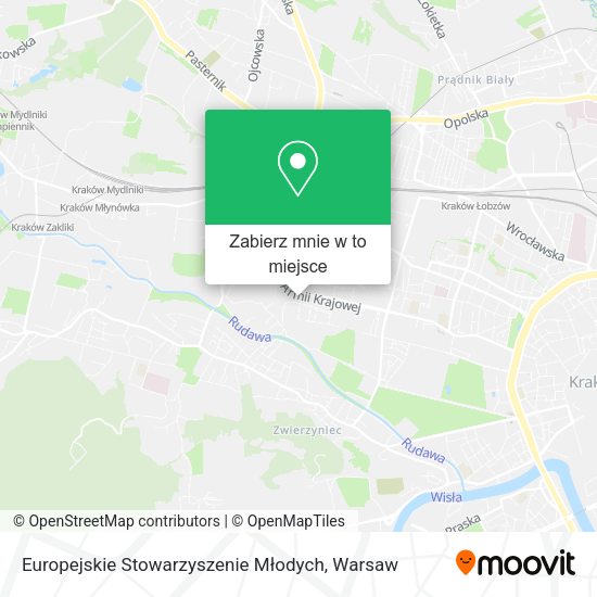 Mapa Europejskie Stowarzyszenie Młodych