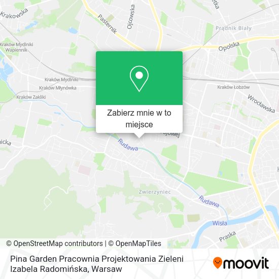 Mapa Pina Garden Pracownia Projektowania Zieleni Izabela Radomińska