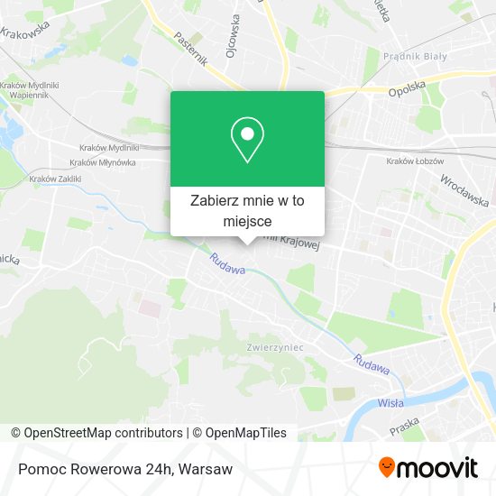 Mapa Pomoc Rowerowa 24h