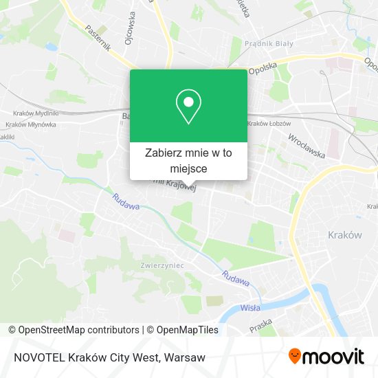 Mapa NOVOTEL Kraków City West