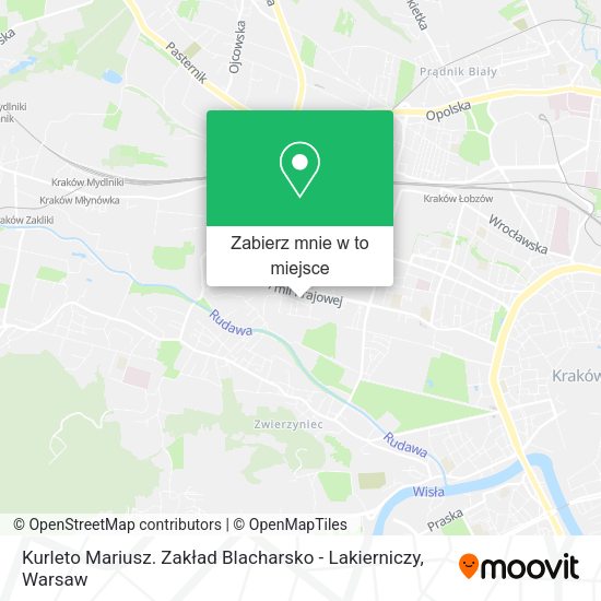 Mapa Kurleto Mariusz. Zakład Blacharsko - Lakierniczy