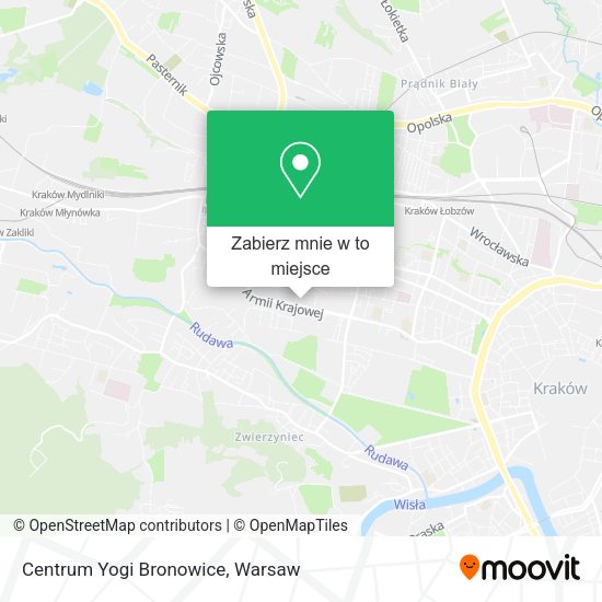 Mapa Centrum Yogi Bronowice