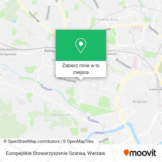 Mapa Europejskie Stowarzyszenie Szansa