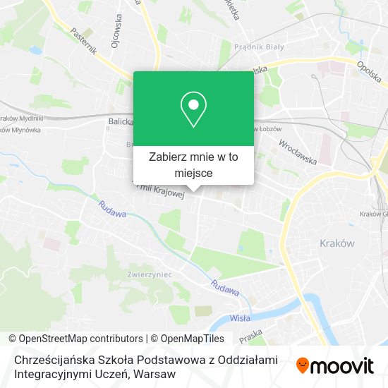 Mapa Chrześcijańska Szkoła Podstawowa z Oddziałami Integracyjnymi Uczeń