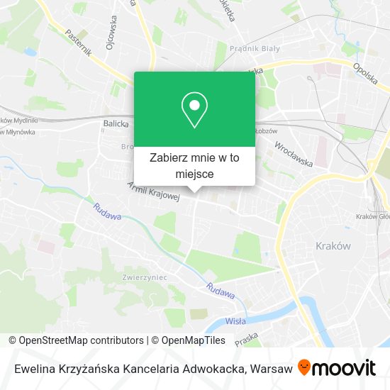 Mapa Ewelina Krzyżańska Kancelaria Adwokacka