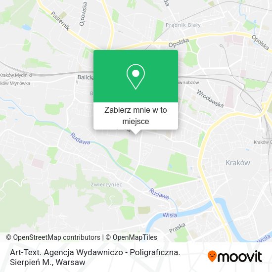 Mapa Art-Text. Agencja Wydawniczo - Poligraficzna. Sierpień M.