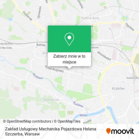 Mapa Zakład Usługowy Mechanika Pojazdowa Helena Szczerba