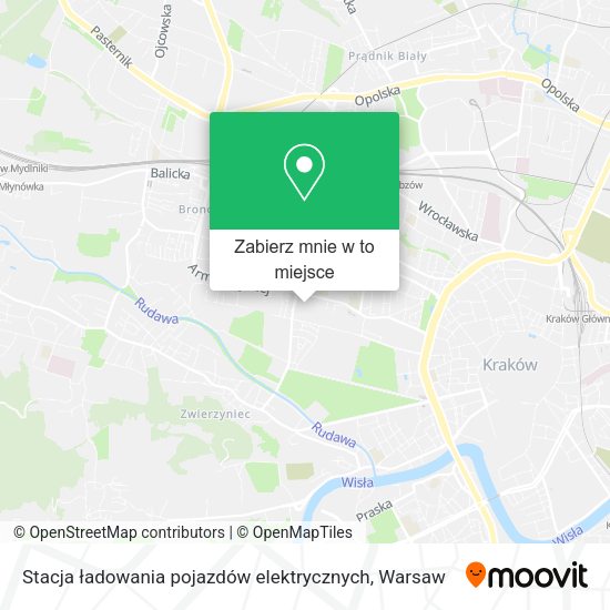 Mapa Stacja ładowania pojazdów elektrycznych