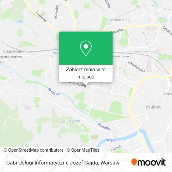 Mapa Gabi Usługi Informatyczne Józef Gajda