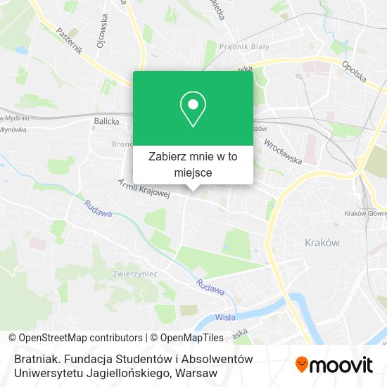 Mapa Bratniak. Fundacja Studentów i Absolwentów Uniwersytetu Jagiellońskiego