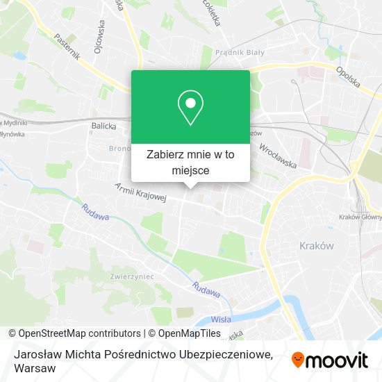 Mapa Jarosław Michta Pośrednictwo Ubezpieczeniowe