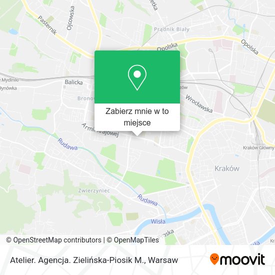 Mapa Atelier. Agencja. Zielińska-Piosik M.